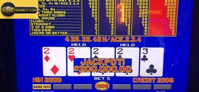 Chia Sẻ Bí Quyết Chơi Video Poker Go88 Thành Công 2 Video poker